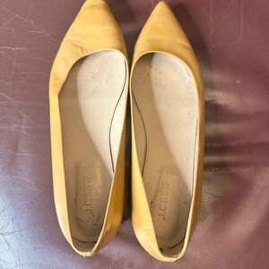 J. Crew Yellow Leather Flats Timeless Design